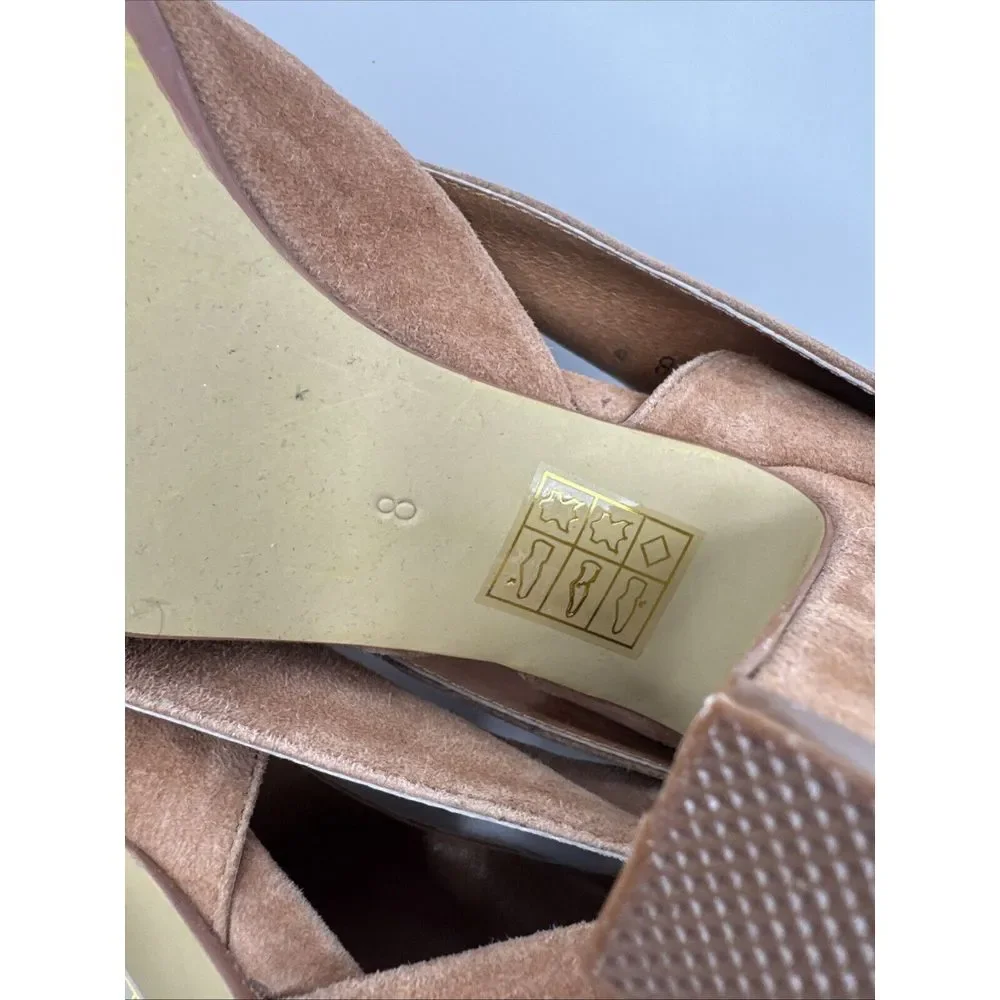 Jeffrey Campbell Handmade Ibiza Mabel Tan Suede Leather Heels Cutout‎ Tassel